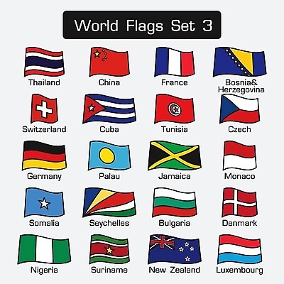 EPS 해외이미지 유럽 아시아 일러스트 아프리카 태국 독일 덴마크 사람없음 세트 세계 미국 중국 프랑스 깃발 호주 스위스 체코 쿠바 세이셸 나이지리아 룩셈부르크 모나코 보스니아 불가리아 자메이카 튀니지 해외202004 해외일러스트 나라 북아메리카 북유럽 중앙아메리카 오세아니아 서유럽 파일형식 벡터 남유럽 서아프리카 이미지허브