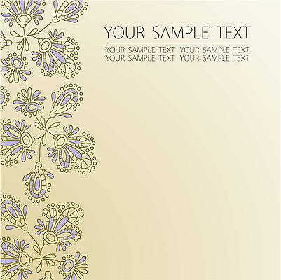 EPS 해외이미지 꽃 백그라운드 라인일러스트 일러스트 타이포그라피 사람없음 빈티지 베이지색 해외202004 해외일러스트 식물 문자 컬러 컨셉 파일형식 벡터 이미지허브