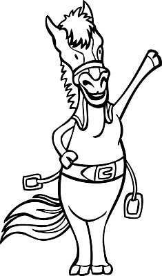 EPS 해외이미지 클립아트 동물 행복 물결 야생동물 일러스트 미술 책 농장 검은색 흰색 만화 꼬리 갈기 조랑말 안장 망아지 해외202004 해외일러스트 감정 새끼 컬러 농업 문화예술 말_동물 파일형식 벡터 이미지허브