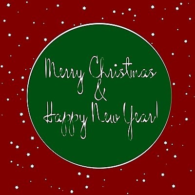EPS 해외이미지 디자인 백그라운드 크리스마스 일러스트 사람없음 빨간색 초록색 축하 해피뉴이어 원형프레임 레터링 해외202004 해외일러스트 기념일 컬러 컨셉 프레임 새해인사 원형 파일형식 벡터 이미지허브