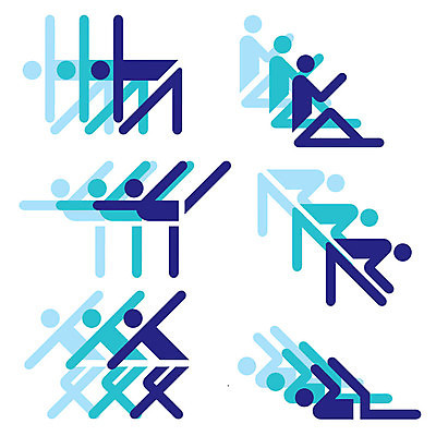 EPS 해외이미지 스포츠 포즈 신체 일러스트 운동 건강관리 활발 방 상품 날씬함 체육관 체조 설정 해외202004 해외일러스트 컨셉 건강 관리 몸매 파일형식 벡터 이미지허브