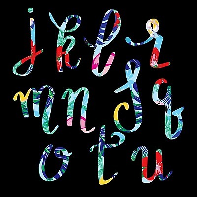 EPS 해외이미지 일러스트 캘리그라피 타이포그라피 사람없음 트로피컬아트 해외202004 해외일러스트 문자 그림 파일형식 벡터 이미지허브