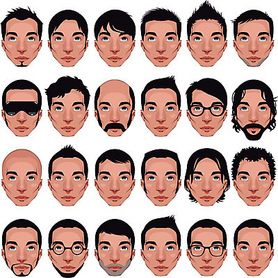 EPS 해외이미지 직업 캐릭터 학생 헤어스타일 남자 안경 얼굴 어린이 일러스트 해부 수염 사람 소년 선글라스 머리 유행 검은색 표현 입 눈썹 콧수염 코 귀 대머리 고립 마스코트 아바타 해외202004 해외일러스트 일러캐릭터 잡화 컬러 의학 신체부위 파일형식 벡터 이미지허브