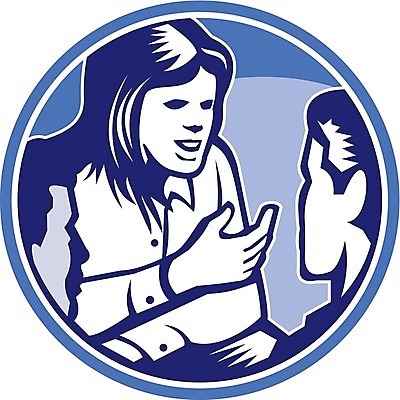 EPS 해외이미지 여자 남자 일러스트 대화 그래픽 직장인 비즈니스맨 비즈니스우먼 원형 토론 복고 목판화 해외202004 해외일러스트 도형 직업 비즈니스 말하기 사람 파일형식 벡터 모션 이미지허브