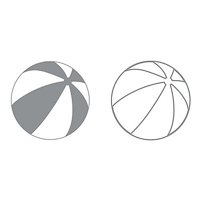 EPS 해외이미지 모양 어린이 스포츠 일러스트 공 놀이 세트 장난감 회색 게임 원형 심볼 오브젝트 여의주 해외202004 해외일러스트 도형 컬러 사람 파일형식 벡터 이미지허브