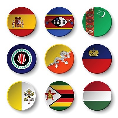 EPS 해외이미지 일러스트 사람없음 세트 세계 3D 깃발 도시 원형 스페인 헝가리 부탄 스페인어 해외202004 사도궁 해외일러스트 도형 유럽 궁전 디지털합성 동유럽 바티칸 남아시아 파일형식 벡터 이미지허브