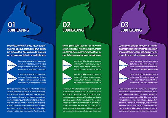 동물 템플릿 편집 표지디자인 북디자인 출판디자인 실루엣 내지 리플렛 백그라운드 북커버 3단접지 세마리 팜플렛 사람없음 옆모습 고양이 강아지 반려 이미지템플릿 AI파일 뷰포인트 포유류 촬영기법 3 반려동물 개 파일형식 벡터