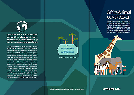 나무 식물 동물 템플릿 편집 표지디자인 북디자인 출판디자인 표지 리플렛 백그라운드 북커버 여러마리 3단접지 조류 코끼리 팜플렛 사람없음 야자수 지구본 기린 펭귄 낙타 얼룩말 이미지템플릿 AI파일 다수 포유류 말_동물 파일형식 벡터