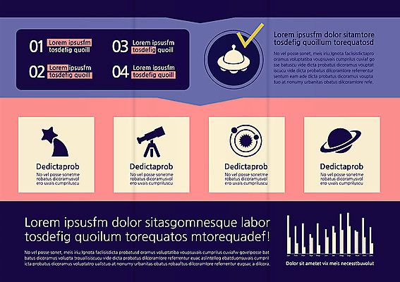 템플릿 편집 표지디자인 북디자인 출판디자인 별 내지 리플렛 과학 백그라운드 북커버 3단접지 그래프 팜플렛 사람없음 우주 망원경 행성 우주선 우주과학 이미지템플릿 AI파일 자연요소 파일형식 벡터