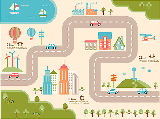 나무 식물 길 호수 일러스트 자동차 통계 잔디 사람없음 건물 마을 자료 인포그래픽 열기구 도시 보트 헬리콥터 국내일러스트 AI파일 건축물 육상교통 배_교통 항공교통 비행기 파일형식 벡터