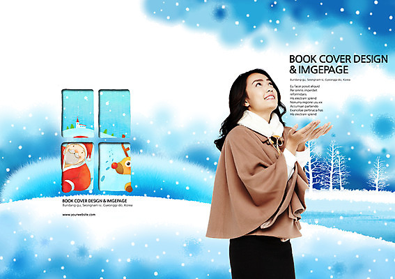 PSD 외국인 나무 식물 동물 템플릿 편집 표지디자인 북디자인 응시 출판디자인 계절 여자 표지 남자 백그라운드 크리스마스 겨울 북커버 창문 사슴 웃음 사람 동양인 이벤트 팜플렛 상반신 20대 성인 두명 산타클로스 루돌프 코트 올려보기 눈 청년만 성인만 이미지템플릿 자연요소 시선 기념일 포유류 모션 날씨 표정 인종 청년 외투 파일형식