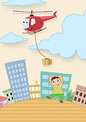 주간 전신 PSD 남자 일러스트 한명 서기 사람 빌딩 성인 야외 건물 상자 헬리콥터 배송 택배 남자만 남자한명만 성인남자만 성인만 국내일러스트 자연요소 1 건축물 모션 비행기 운송업 파일형식