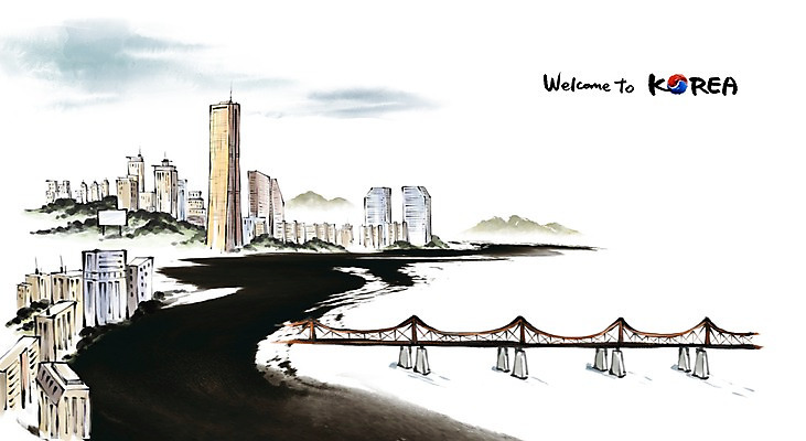 PSD 문화 여행 캘리배경 백그라운드 일러스트 캘리그라피 유적지 서울 한국 수묵화 빌딩 사람없음 관광지 도시 동양화 한강 강변도로 국내여행 랜드마크 가교 국내일러스트 건축물 아시아 도로 고건축 미술 건물 파일형식