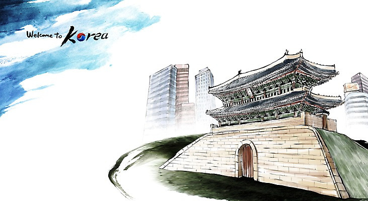 PSD 건축 문화 여행 캘리배경 백그라운드 일러스트 캘리그라피 유적지 서울 한국 수묵화 사람없음 관광지 도시 숭례문 국보 동양화 국내여행 국내일러스트 아시아 고건축 미술 문화재 랜드마크 파일형식