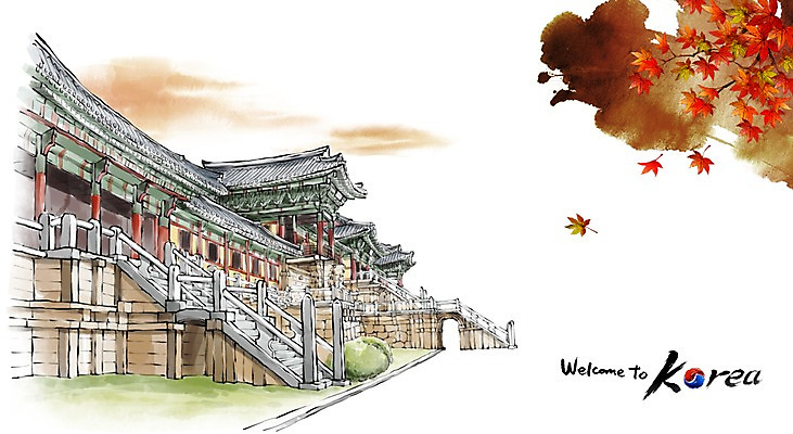 PSD 계절 건축 문화 여행 캘리배경 백그라운드 단풍 일러스트 캘리그라피 유적지 한국 수묵화 사람없음 관광지 가을 경주 도시 동양화 불국사 국내여행 가을배경 국내일러스트 아시아 고건축 잎 미술 경상북도 랜드마크 파일형식 가을_계절