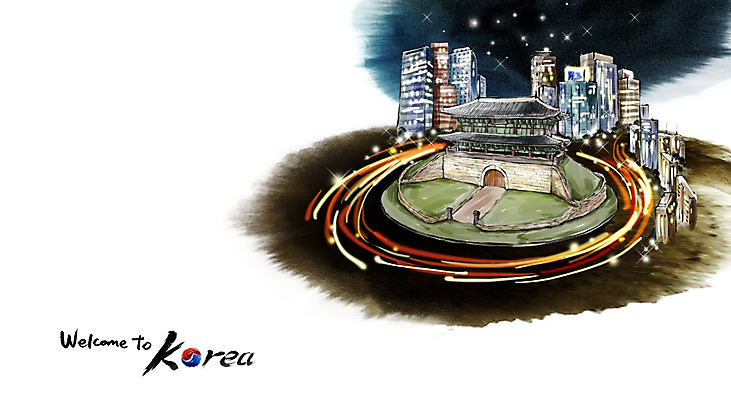 PSD 건축 문화 여행 캘리배경 백그라운드 야경 일러스트 캘리그라피 유적지 한국 수묵화 사람없음 야외 관광지 숭례문 국보 동양화 국내여행 국내일러스트 아시아 고건축 미술 문화재 야간 랜드마크 파일형식 풍경_경치