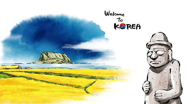 PSD 문화 여행 캘리배경 백그라운드 일러스트 캘리그라피 유적지 한국 수묵화 사람없음 관광지 제주도 돌하르방 동양화 국내여행 국내일러스트 아시아 고건축 미술 파일형식