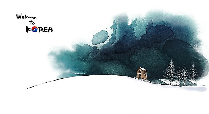 PSD 계절 문화 여행 캘리배경 백그라운드 겨울 일러스트 캘리그라피 유적지 한국 수묵화 사람없음 관광지 동양화 강원도 대관령 국내여행 양떼목장 겨울배경 국내일러스트 아시아 고건축 미술 목장 파일형식