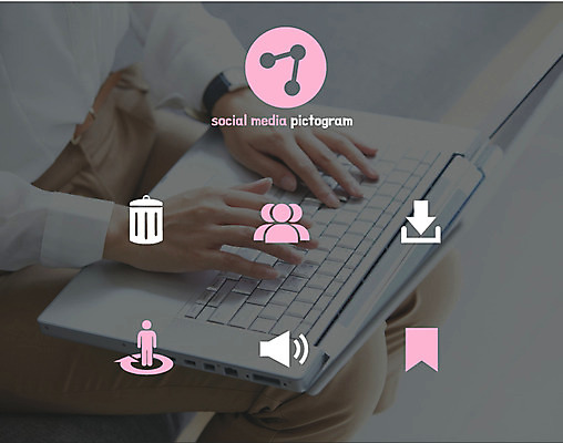 아이콘 화살표 백그라운드 표시 사람모양 한명 사람 노트북 세트 픽토그램 소리 쓰레기통 그룹 다운로드 삭제 북마크 소셜미디어 2D아이콘 AI파일 모양 1 전자제품 파일형식 벡터