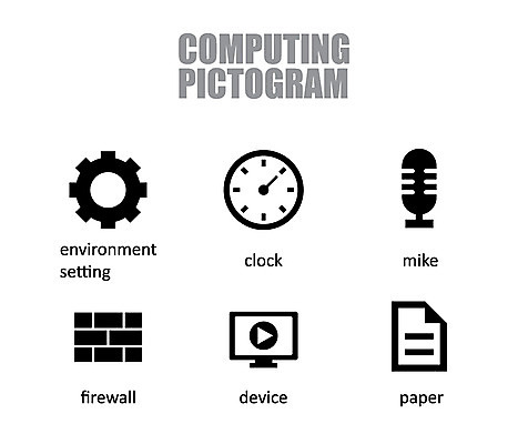 아이콘 종이 시계 정보기술 사람없음 세트 픽토그램 장비 시간 마이크 방화벽 환경설정 2D아이콘 AI파일 음향기기 기술 설정 파일형식 벡터
