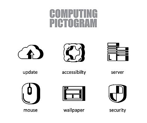 아이콘 정보기술 그림자 사람없음 세트 픽토그램 장비 마우스 접속 보안 문제 점검 관리자 업데이트 업로드 2D아이콘 AI파일 기술 안전 컴퓨터용품 파일형식 벡터