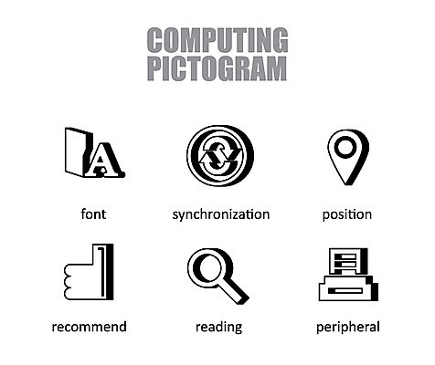 아이콘 정보기술 그림자 사람없음 세트 픽토그램 위치 추천 동시 주변장치 찾기 2D아이콘 AI파일 모션 기술 장비 파일형식 벡터