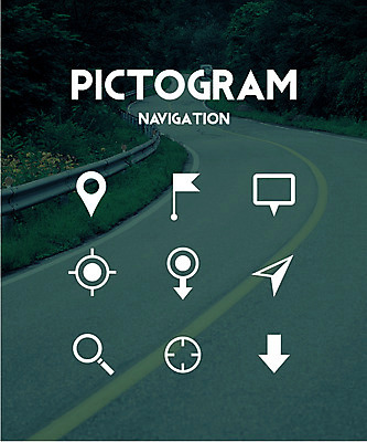 아이콘 화살표 도로 백그라운드 표시 돋보기 사람없음 세트 픽토그램 정보 깃발 위치 네비게이션 2D아이콘 AI파일 길 교통시설 파일형식 벡터