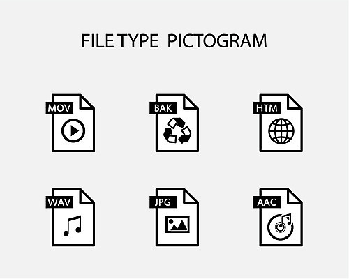 아이콘 음악 인터넷 종류 사람없음 세트 픽토그램 CD 파일 비디오 백업 파일타입 2D아이콘 AI파일 문화예술 파일형식 벡터