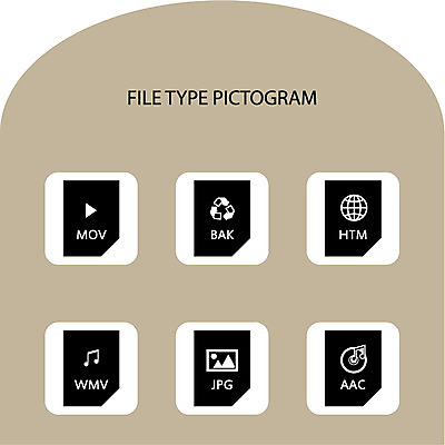 아이콘 음악 인터넷 음표 종류 사람없음 세트 픽토그램 파일 동영상 백업 파일타입 2D아이콘 AI파일 기호 문화예술 파일형식 벡터