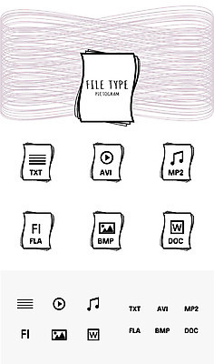 아이콘 백그라운드 음표 텍스트 종류 사람없음 세트 픽토그램 문서 파일 동영상 파일타입 2D아이콘 AI파일 기호 음악 파일형식 벡터