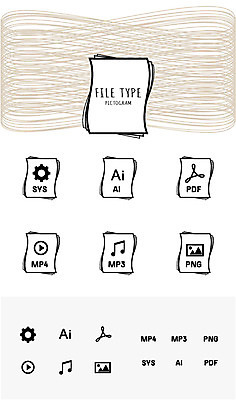아이콘 음악 백그라운드 음표 종류 사람없음 세트 픽토그램 문서 파일 재생 시스템 동영상 파일타입 2D아이콘 AI파일 기호 문화예술 파일형식 벡터