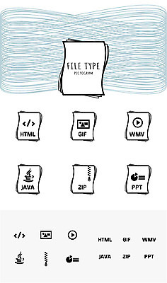 아이콘 백그라운드 인터넷 종류 사람없음 세트 픽토그램 파일 재생 동영상 압축 파일타입 2D아이콘 AI파일 파일형식 벡터