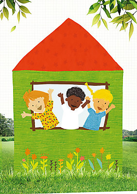 PSD 나무 식물 편집 편집이미지 여자 남자 꽃 행복 어린이 창문 상상 주택 사람 잔디 세명 어린이만 이미지편집 감정 건물 파일형식