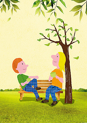 PSD 나무 식물 편집 편집이미지 공원 여자 남자 여유 커피 음료 벤치 상상 휴식 사람 잔디 두명 컵 이미지편집 식기 공공시설 감정 컨셉 의자 파일형식