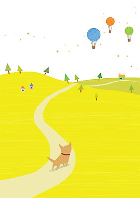 주간 PSD 나무 동물 한마리 행복 길 일러스트 사람없음 야외 세계 마을 고양이 열기구 국내일러스트 자연요소 식물 1 감정 포유류 항공교통 반려동물 파일형식