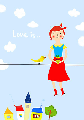 주간 PSD 나무 식물 여자 화분 어린이 일러스트 조류 주택 한명 사람 야외 공중 마을 전선 여자만 여자한명만 어린이만 소녀만 소녀한명만 국내일러스트 자연요소 동물 1 건물 파일형식