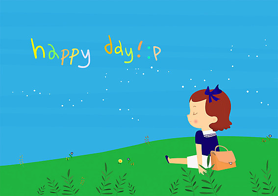 주간 PSD 식물 여자 행복 여유 어린이 가방 일러스트 휴식 한명 사람 잔디 야외 세계 눈감음 여자만 여자한명만 어린이만 소녀만 소녀한명만 국내일러스트 자연요소 1 잡화 감정 컨셉 모션 파일형식