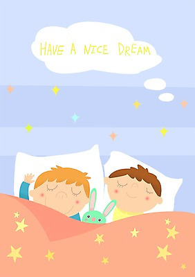 PSD 남자 어린이 인형 말풍선 일러스트 베개 사람 두명 이불 잠 남자만 어린이만 소년만 국내일러스트 침구 파일형식