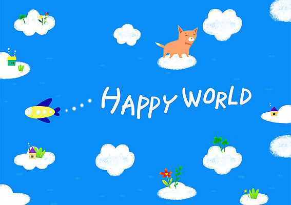 PSD 식물 구름 꽃 행복 일러스트 하늘 비행기 주택 사람없음 세계 고양이 풀 국내일러스트 자연요소 감정 포유류 항공교통 대중교통 건물 반려동물 파일형식