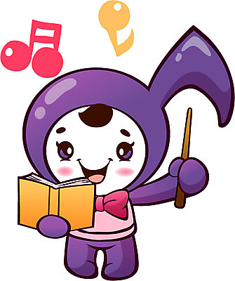 캐릭터 교육 음악 컬러 음표 일러스트 홍보캐릭터 교육캐릭터 사람없음 책 보라색 알림 8분음표 일러캐릭터 AI파일 기호 문화예술 파일형식 벡터