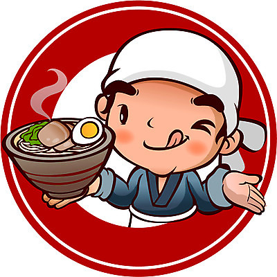 캐릭터 남자 일러스트 홍보캐릭터 한명 사람 요리사 앞치마 라면 알림 일본음식 남자만 남자한명만 일러캐릭터 AI파일 직업 1 음식 면류 파일형식 벡터