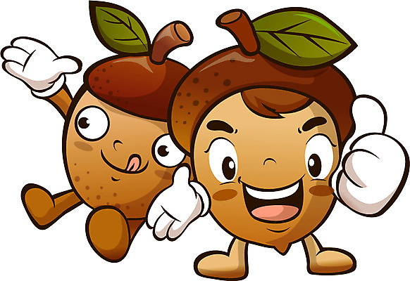 식물 캐릭터 열매 일러스트 홍보캐릭터 손짓 사람없음 견과류 최고 알림 특산물 도토리 견과류캐릭터 일러캐릭터 AI파일 모션 파일형식 벡터
