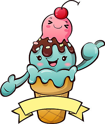 캐릭터 일러스트 홍보캐릭터 아이스크림 디저트 손짓 사람없음 최고 알림 음식캐릭터 아이스크림캐릭터 디저트캐릭터 일러캐릭터 AI파일 음식 모션 파일형식 벡터