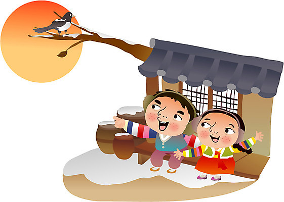 주간 나무 한국문화 한국전통 여자 남자 어린이 일러스트 전통캐릭터 새해 기와집 사람 야외 두명 태양 항아리 전통의상 한복 까치 어린이만 일러캐릭터 AI파일 자연요소 식물 캐릭터 동양문화 전통 조류 한옥 한국 도자기 파일형식 벡터