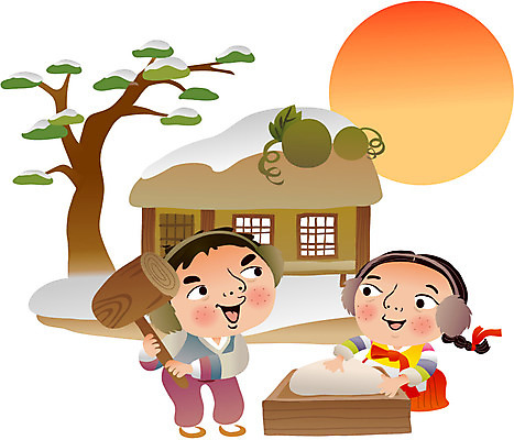 주간 나무 한국문화 한국전통 여자 남자 어린이 일러스트 전통캐릭터 새해 떡 초가집 사람 야외 두명 태양 망치 전통의상 한복 귀마개 박 방아 어린이만 일러캐릭터 AI파일 자연요소 식물 캐릭터 동양문화 전통 잡화 한옥 한국 공구 파일형식 벡터