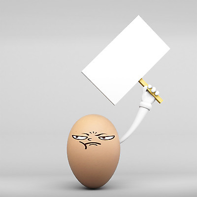 PSD 편집 편집이미지 프레임 표정 의인화 들기 사람없음 한개 3D 계란 분노 현수막 알림 편집3D 1 감정 모션 알 디지털합성 파일형식