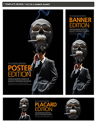 PSD 템플릿 배너 배너템플릿 남자 가로배너 ZIP 포스터 세로배너 백그라운드 해골 담배 한명 들기 사람 정장 상반신 성인 세트 현수막 도움 연기 보호 두통 금연 남자만 남자한명만 성인남자만 성인만 1 옷 캠페인 컨셉 모션 뼈 가로 세로 질병 사회이슈 파일형식