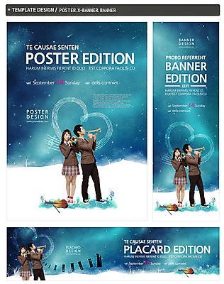 전신 PSD 템플릿 배너 배너템플릿 여자 남자 가로배너 교복 ZIP 포스터 세로배너 백그라운드 청소년 하늘 문화예술 서기 들기 두명 앞모습 세트 현수막 유성 바이올린 트럼펫 연주회 십대만 옷 뷰포인트 모션 현악기 사람 가로 세로 금관악기 음악회 파일형식