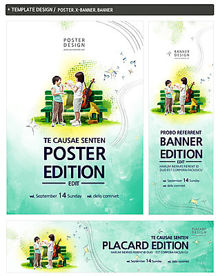 PSD 템플릿 배너 배너템플릿 여자 남자 가로배너 ZIP 포스터 세로배너 어린이 악기 음악 백그라운드 벤치 음표 문화예술 서기 두명 옆모습 세트 현수막 어린이만 기호 뷰포인트 의자 모션 사람 가로 세로 파일형식