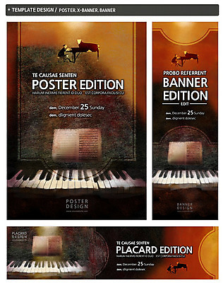 PSD 템플릿 배너 배너템플릿 가로배너 ZIP 포스터 세로배너 악기 백그라운드 연주 문화예술 한명 사람 앉기 세트 현수막 건반 피아노 건반악기 악보 연주회 1 음악 모션 가로 세로 음악회 파일형식